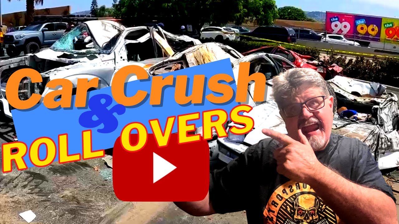 4 Wheel Part Car Crush & Roll Overs YouTube
