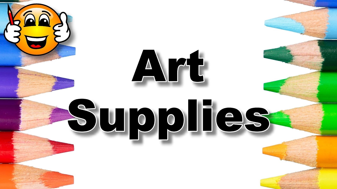 What art supplies are used to draw and color with - YouTube