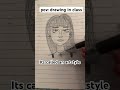 Drawing in class be like: #relatable #art #drawing #artist #class #sketch