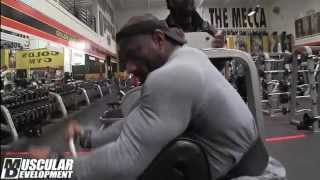 Dexter Jackson 3 Weeks Out from Arnold Classic 2013 Arm Training