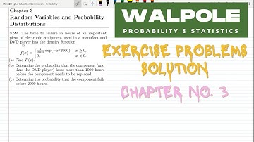 CDF Problem 3.27 | Probability & Statistics for Engineers & Scientists by Walpole | Solution Chap 3