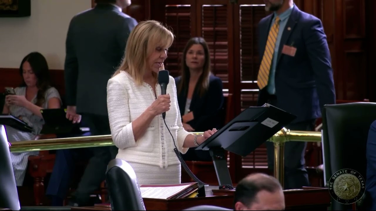 Sen. Huffman lays out the conference committee report on SB 1