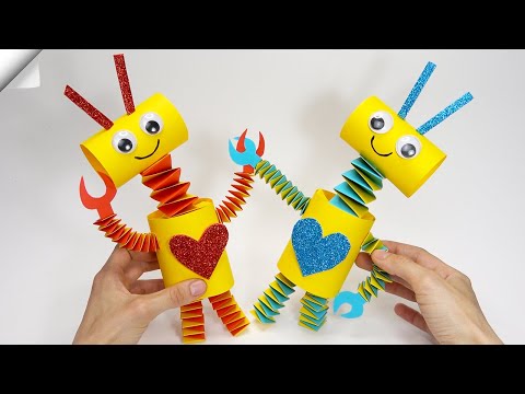 Paper robot | Moving paper TOYS | Easy paper crafts