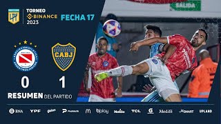 #TorneoBinance 2023 | Fecha 17 | resumen de Argentinos - Boca