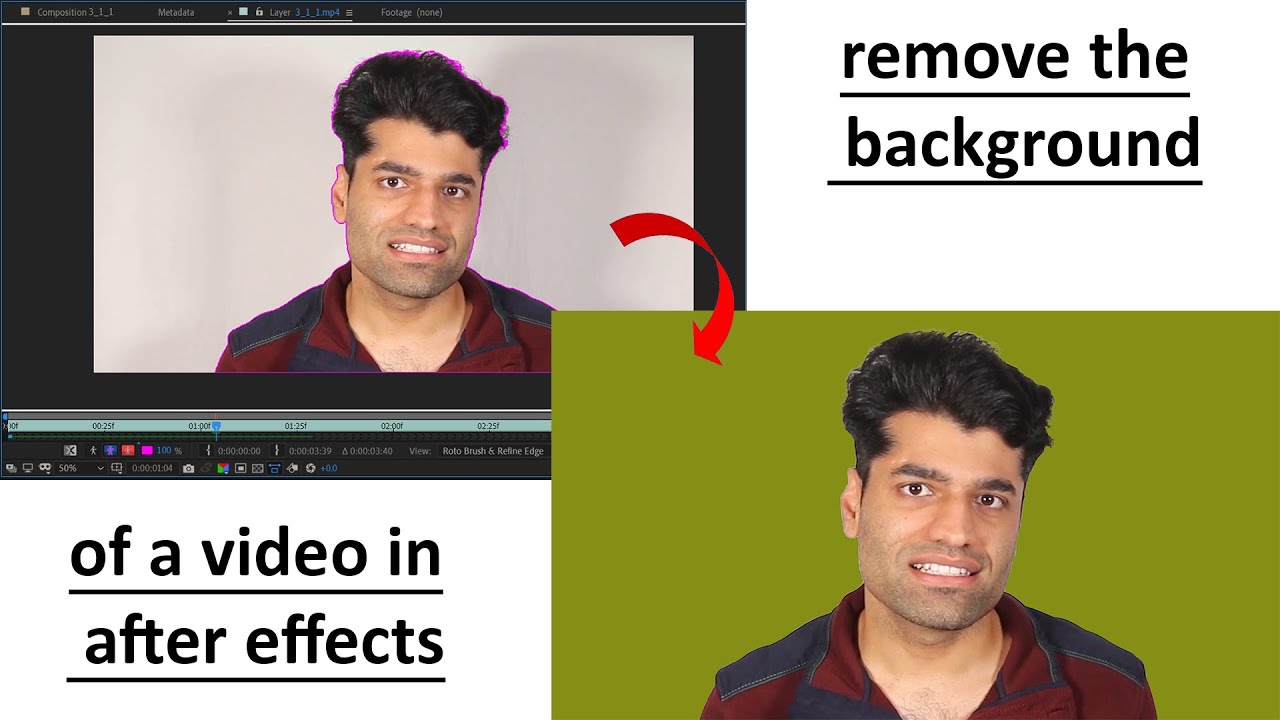 how to remove the background of a video in after effects YouTube