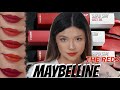 MAYBELLINE SUPERSTAY MATTE INK RED EDITION SWATCHES LENGKAP !