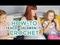 Crochet teach your child to crochet learn to make a slip knot and chain stitch  april towriess