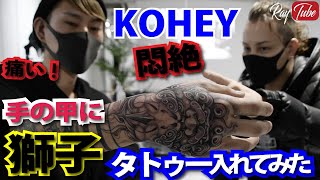 Kohey悶絶 獅子タトゥーを入れてみた Raytube039 Tattoo Studio Ray S Youtube