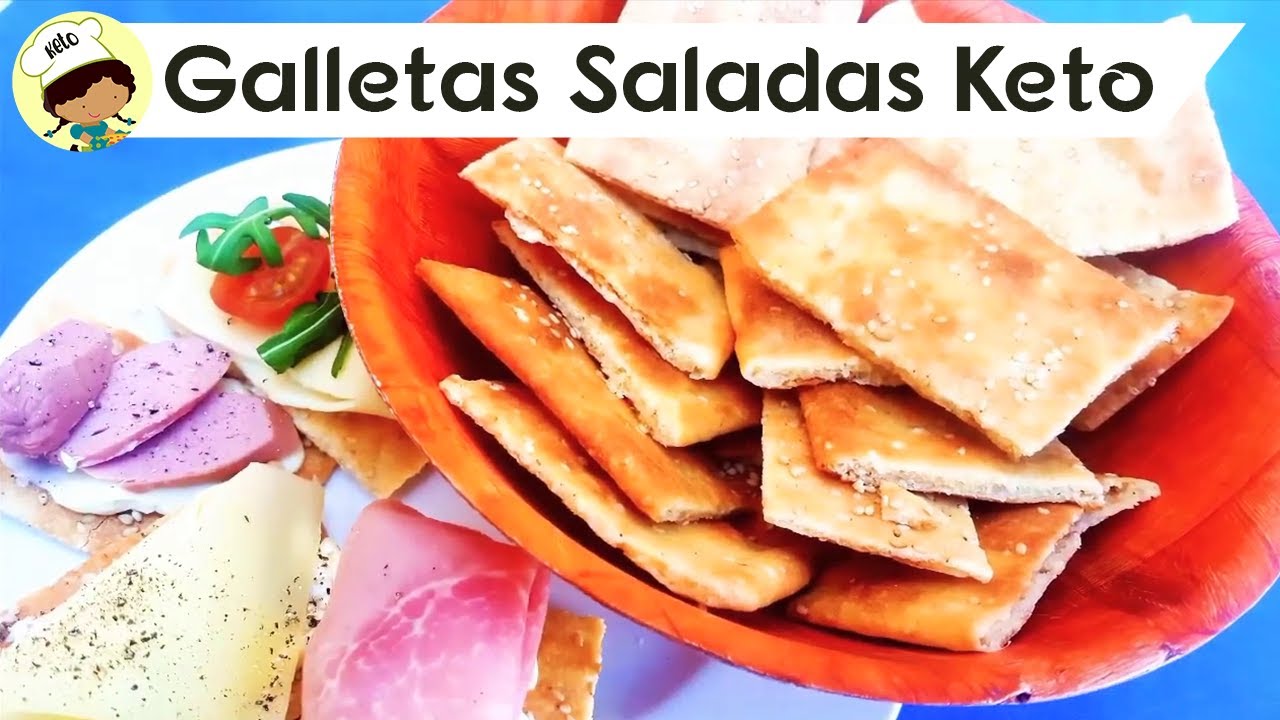 GALLETAS SALADAS (keto, cetogenicas, low carb, bajas en carbohidratos) SIN GLUTEN