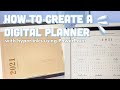 HOW TO MAKE A DIGITAL PLANNER WITH HYPERLINKS USING POWERPOINT I Aesthetic minimalist planner