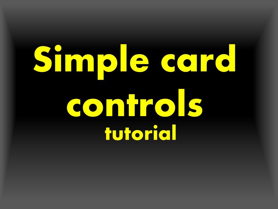 Control Performance Card Card Techniques | Simple Card Control [Performance ...