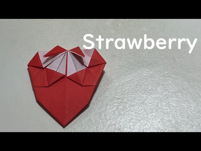 折り紙・origami】いちご Strawberry - YouTube