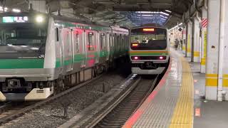 JR東日本赤羽駅湘南新宿ライン高崎行き発車