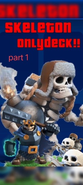 Epic comeback with 4.0 elixir skeleton deck part 1 #clashroyale # ...