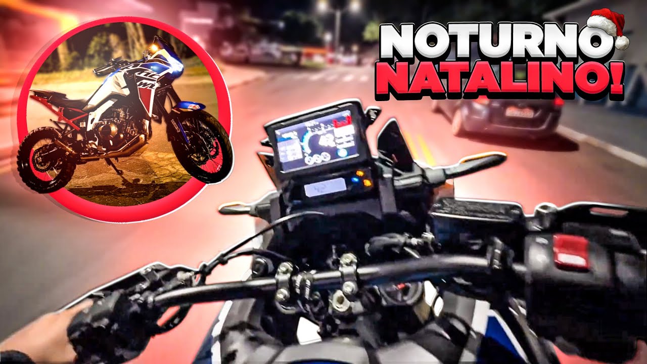 NOTURNO DE AFRICA TWIN! NATAL TÁ LOGO ALI 🎅🎅