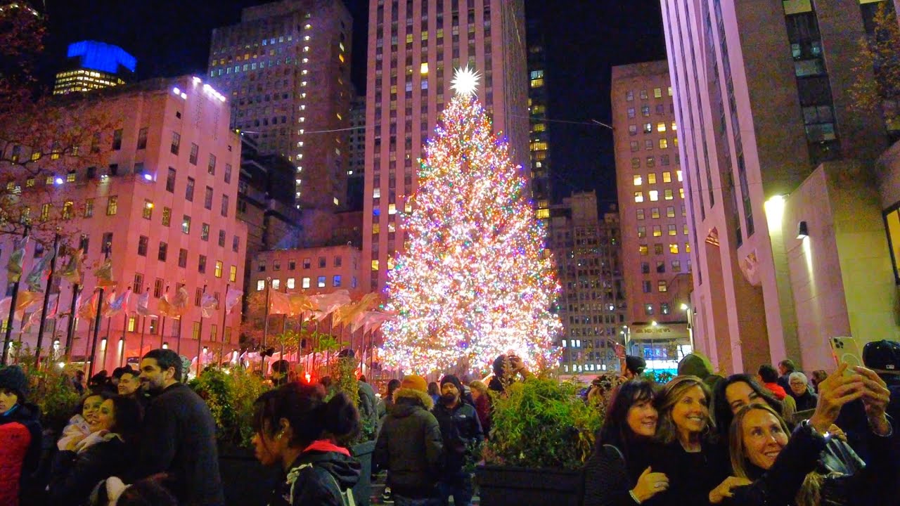 🇺🇸🎄New York Christmas Walk - Fifth Avenue to Rockefeller Center