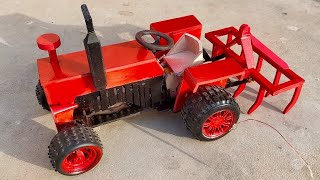 How to make a mini tractor with hull machine in home