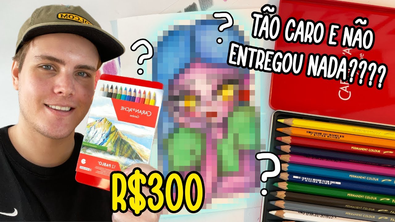 Vale a Pena? Testando Lápis de Cor Pablo da Caran D'Ache – Saturação, Mistura e Desenho completo