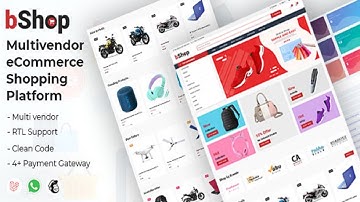 bShop Multivendor eCommerce Shopping Platform