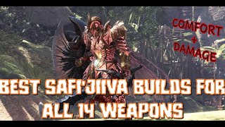 Best Safi'jiiva Builds for Each Weapon! | Comfy Yet Damaging | MHW: ICEBORNE [サフィジーバ]