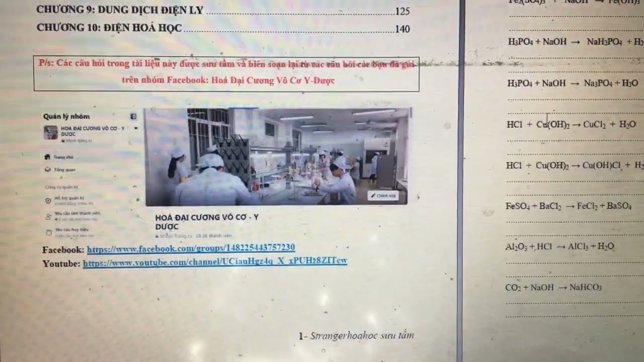 File Bài Tập Hoá Đại Cương Vô Cơ - 2022