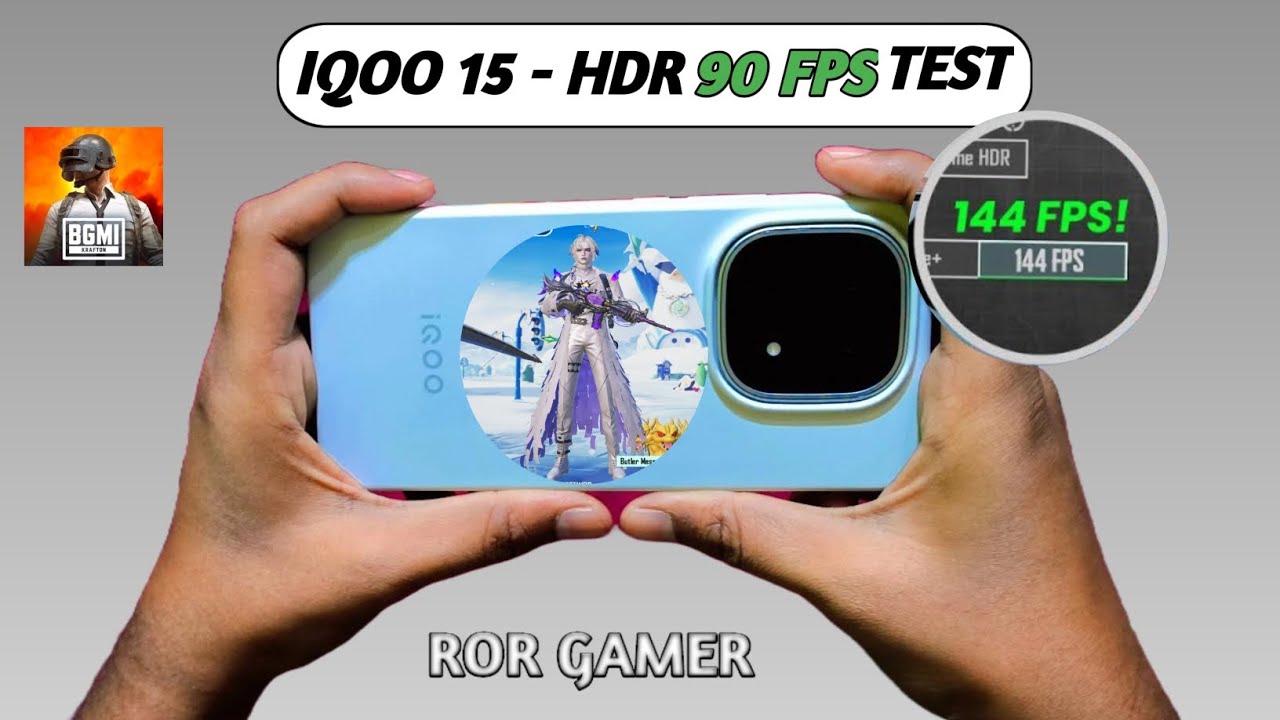 iQOO 15 - HDR 90 FPS AND 144 FPS BGMI Test, Heating & Battery Test | SD 8 Elite Gen 5🔥