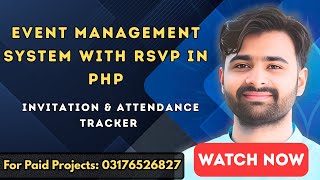 Event Management System with RSVP in PHP | Invitation &amp; Attendance Tracker |CS619 Final Year Project