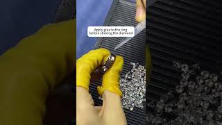 How To Apply Glue Before Glue Stones On Rings  Jewelry Making Tutorial
