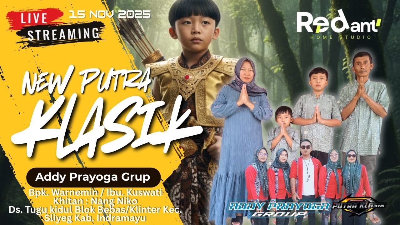 LIVE NEW PUTRA KLASIK | BPK. WARNEMIN / IBU. KUSWATI | TUGU SLIYEG BLOK BEBAS | 15 NOV 2025