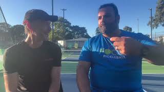 Pickleball podcast with Gordy episode six featuring Chris Novic