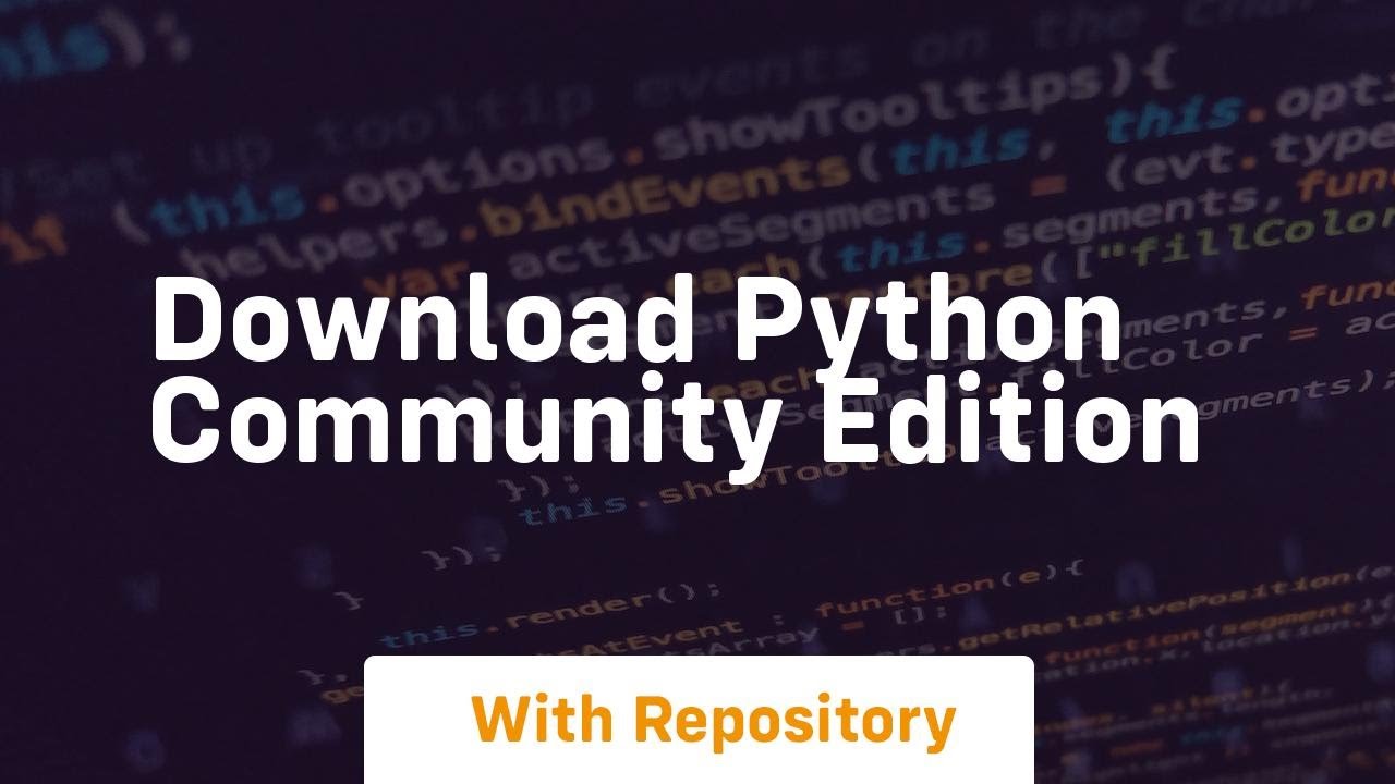 download python community edition