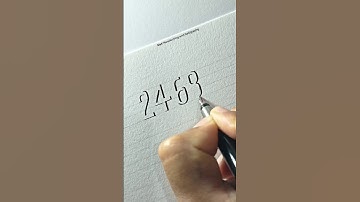 Even numbers in 3d shadow lettering | Amazing art of making 3d numbers #shorts #trending
