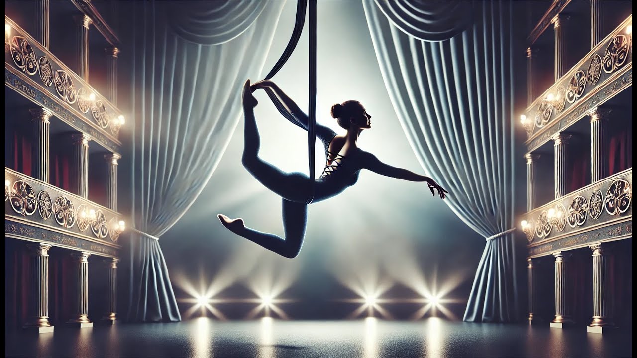 Aerial Ribbon Dancing (Aerial silks) - YouTube
