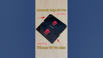 Motorola Edge 50 PRO 😈 vs iPhone 16💀 vs 90FPS vs 120FPS - FREEFIRE TEST #freefire #shortsfeed #shots