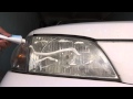 Полировка фар зубной пастой на Mazda Demio (Ford Festiva Mini Wagon)