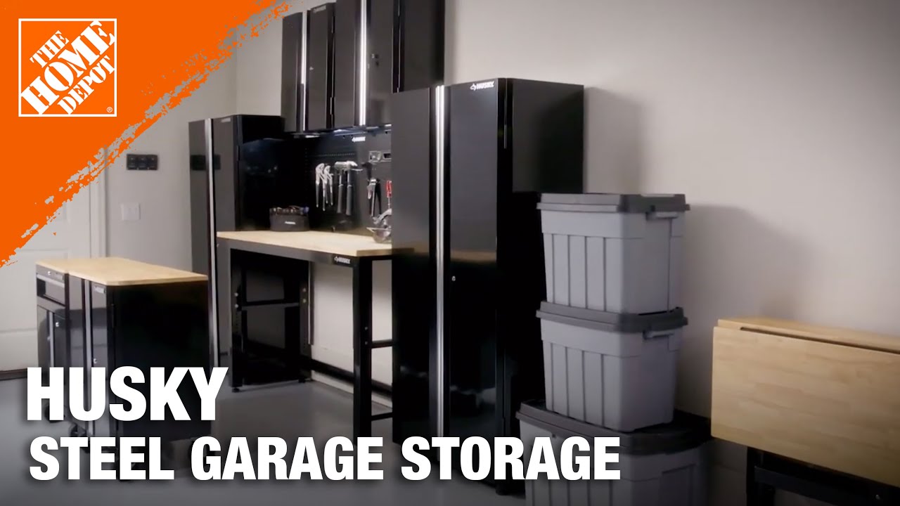 Husky Steel Garage Cabinet Set Garage Storage Ideas Youtube