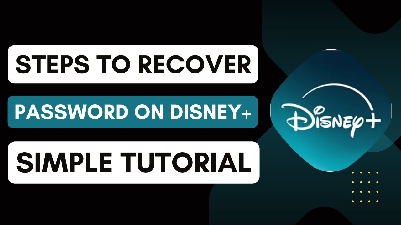 How to Recover Password on Disney+ - YouTube