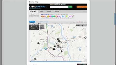 Interactive crime map explained