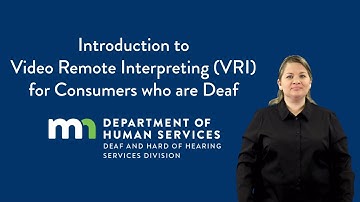 Introduction to video remote interpreting (VRI) for consumers who are deaf