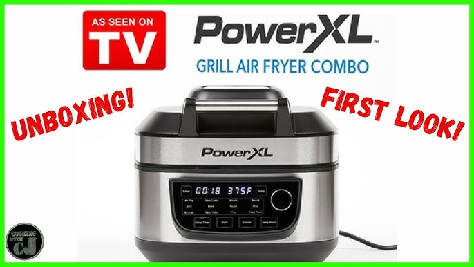 PowerXL 6qt Digital Grill Air Fryer Combo Silver PXL-GAFC - Best Buy