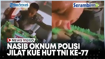 JILAT Kue HUT TNI Ke-77 Hingga Videonya Viral, Begini Nasib Dua Oknum Anggota Polda Papua Barat