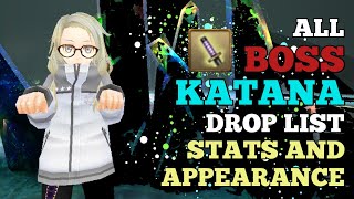 Toram Online: All Boss Katana Drop List | Stats and Appearance | chae_