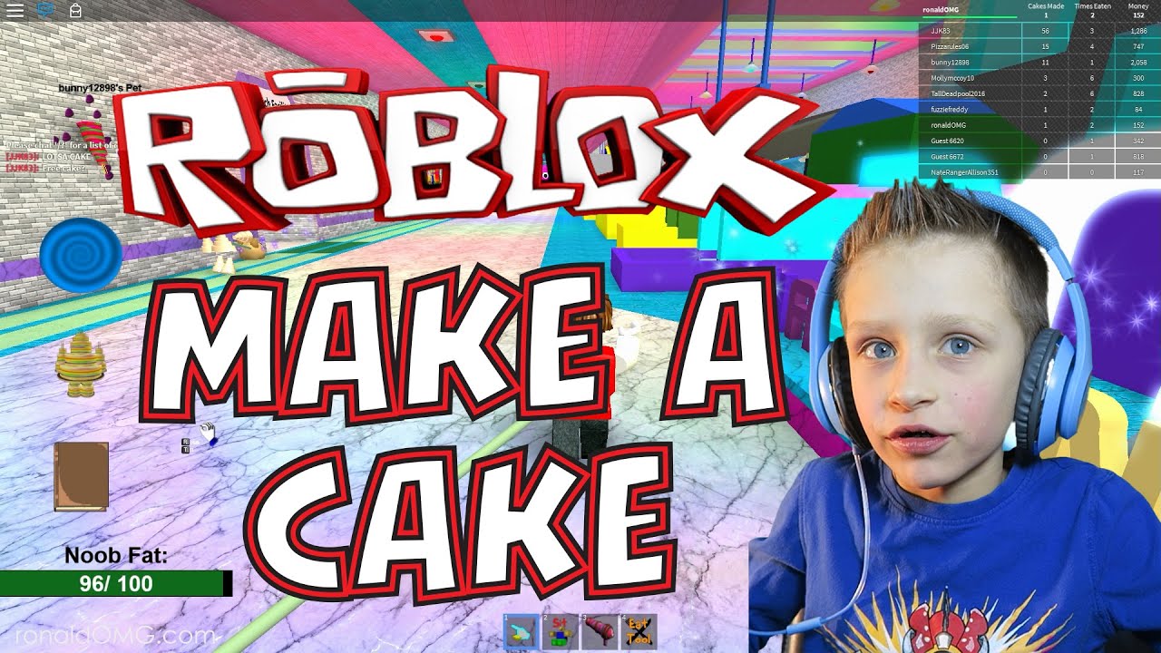 Let S Play Roblox Make A Cake And Feed The Giant Noob Youtube - tynys bake a cake roblox feed the giant noob