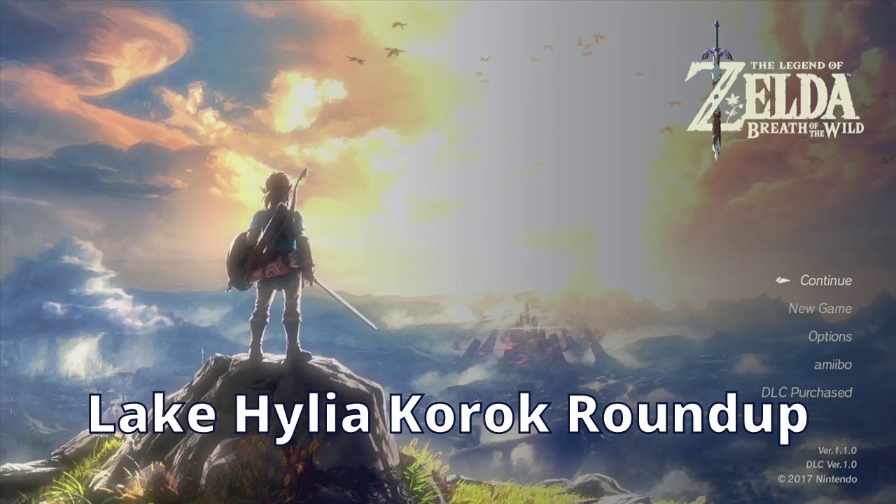 Lake Hylia Korok Roundup - Zelda Breath of the Wild - 100% Walkthrough Playthrough Guide 152