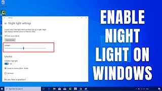 How to Enable Night Light on Windows 10 screenshot 5