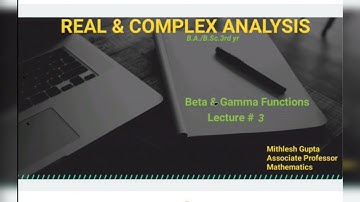 Recurrence formula & relation between Beta & Gamma Function # Real & Complex Analysis @ B.A./B.Sc 3