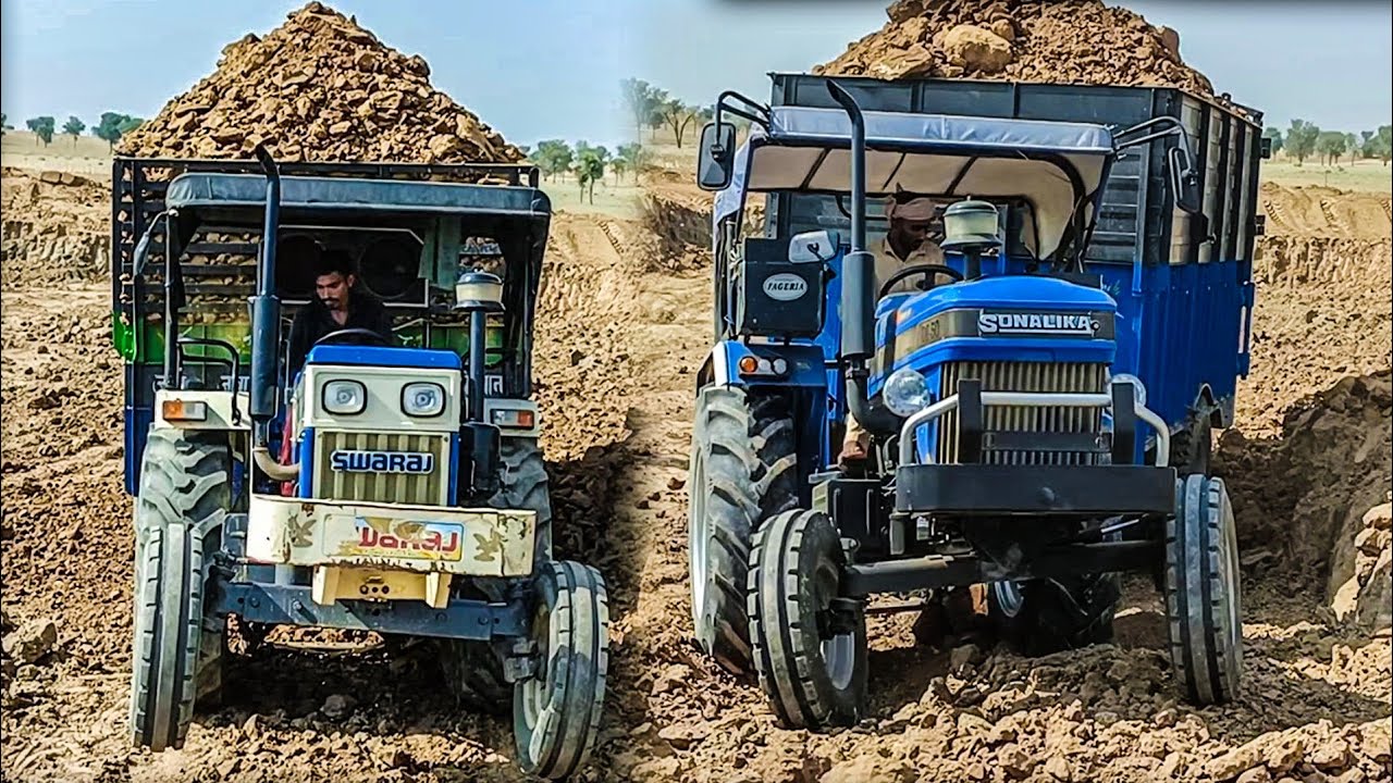 आज कोनसा जीतेगा आज है मुक़ाबला टकर का Swaraj 744 FE vs SONALIKA Di 50 full loding trolley