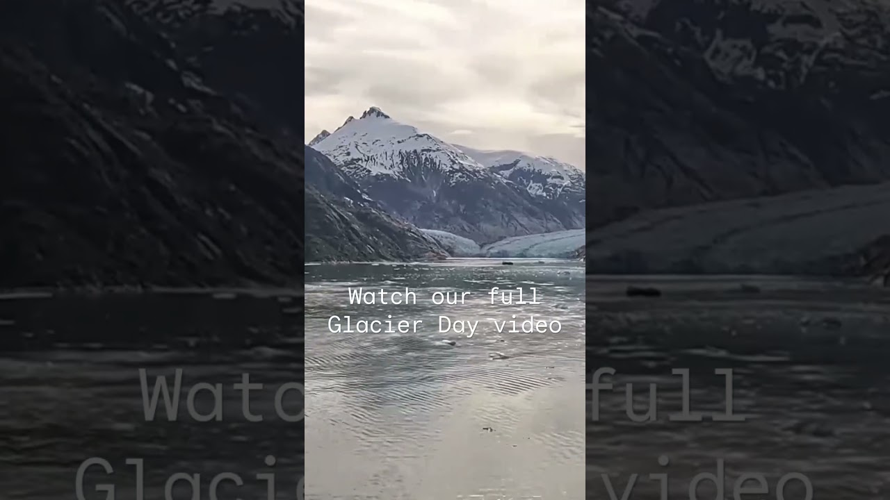 Our first glimpses at Dawes Glacier