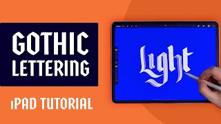 Gothic Calligraphy for Beginners - iPad Lettering Tutorial 🎃 screenshot 1