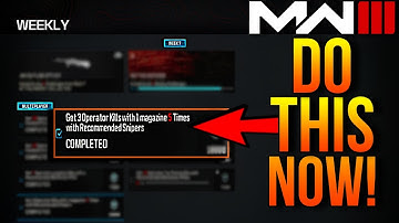 How To Get 3 Sniper Kills With 1 Mag 5 Times MW3!